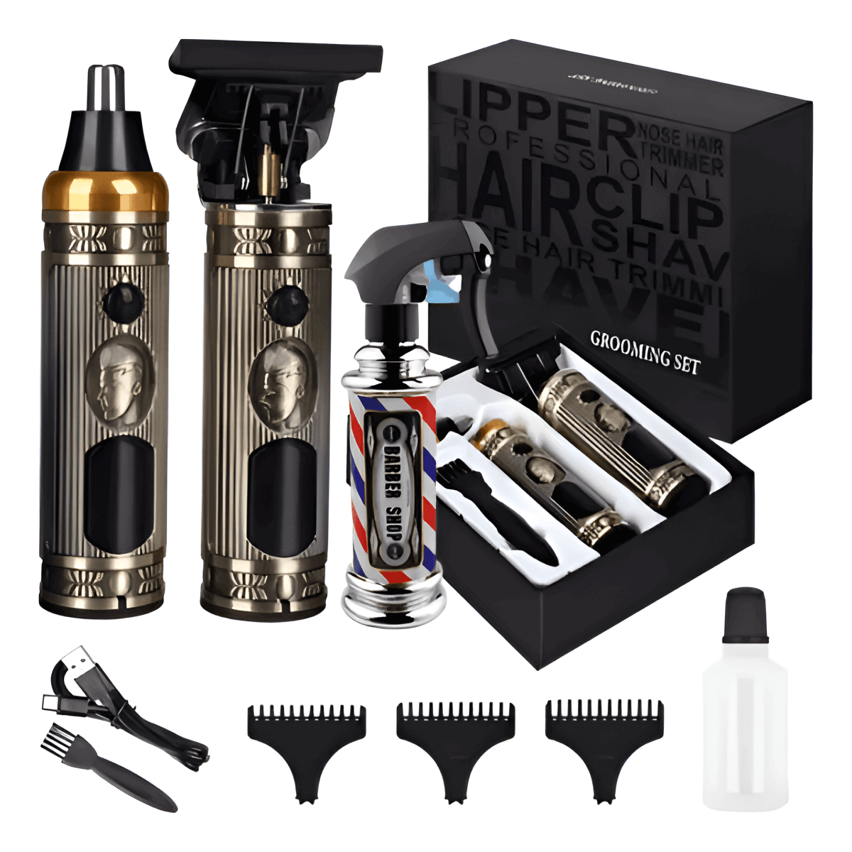 Kit Máquina® 3 en 1 LED Pro – Estilo Total + 🎁 Atomizador de Obsequio - Encantory