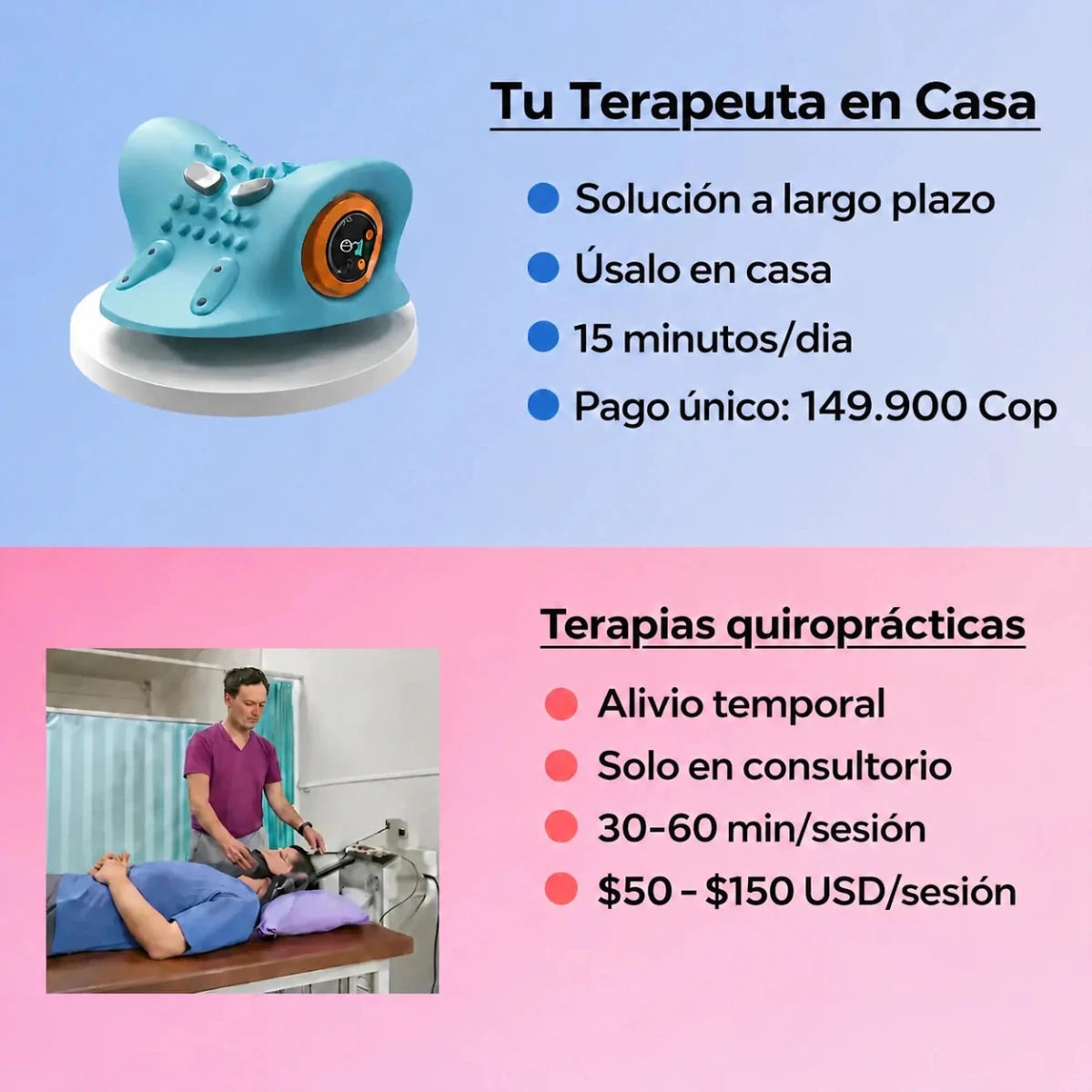Alivia el dolor de cuello en minutos y reduce la joroba cervical desde casa - Encantory