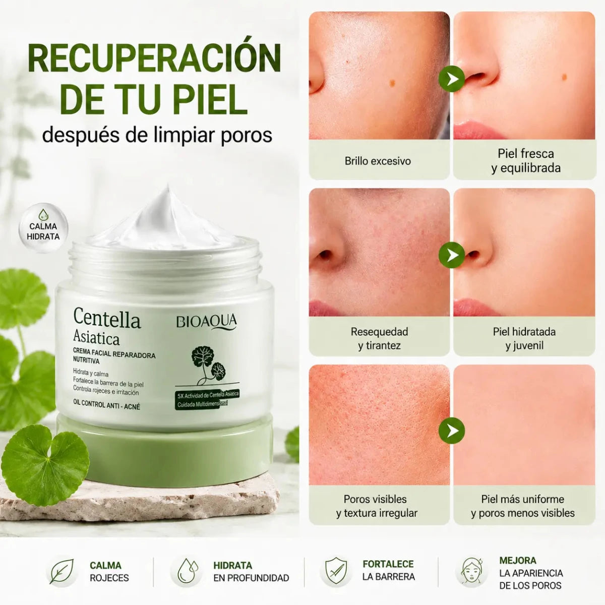 Crema Recuperación Post-Limpieza Facial - Encantory