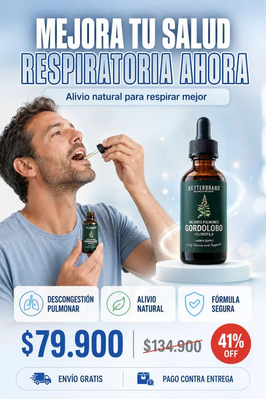 Gotas de Gordolobo - Desintoxicación Pulmonar & Salud Respiratoria - ENCANTORY