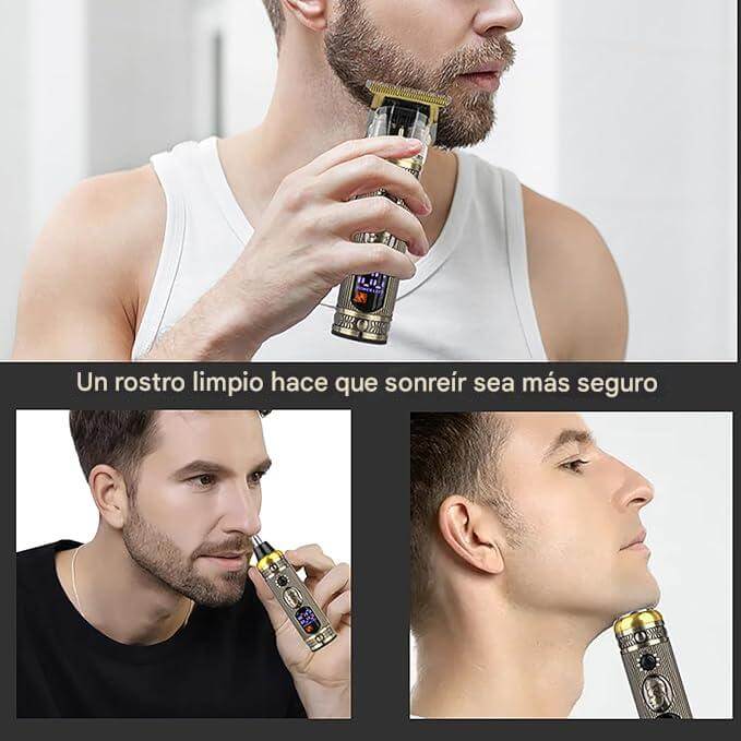 Kit Máquina® 3 en 1 LED Pro – Estilo Total + 🎁 Atomizador de Obsequio - Encantory