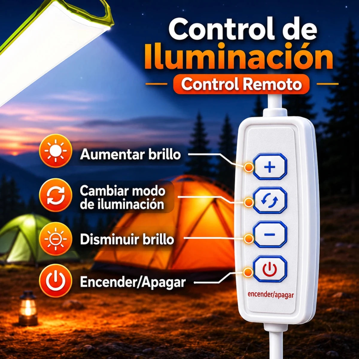¿Sin luz cuando más la necesitas? Infla, conecta y tendrás luz potente al instante. - Encantory